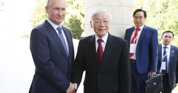 Tổng bí thư Nguyễn Phú Trọng hội đàm với Tổng thống Nga Vladimir Putin