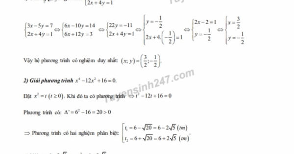 Đáp án đề thi môn Toán vào lớp 10 ngày 22/7 của tỉnh Đồng Nai
