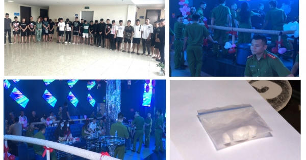 Đột kích quán JP CLUB ở Thanh Hoá, phát hiện 25 đối tượng dương tính với ma tuý Đột kích quán JP CLUB ở Thanh Hoá, phát hiện 25 đối tượng dương tính với ma tuý