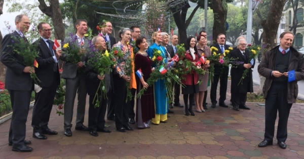 "Ấm lòng" các Đại sứ Quốc tế chúc Tết Bính Thân 2016