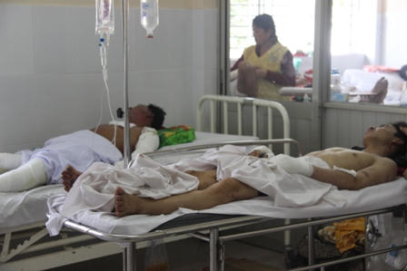 Lò kẽm nung chảy phát nổ, 6 người bỏng nặng
