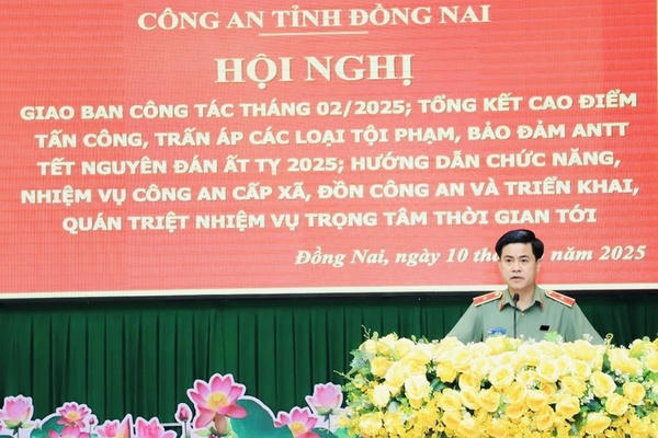 Công an Đồng Nai tổng kết công tác tấn công, trấn áp tội phạm Tết Nguyên đán 2025 Công an Đồng Nai tổng kết công tác tấn công, trấn áp tội phạm Tết Nguyên đán 2025