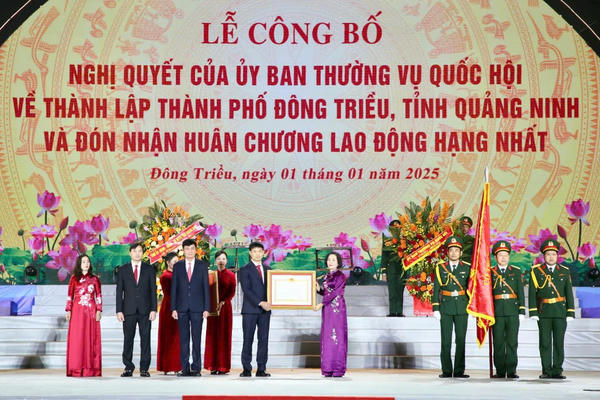 Công bố Nghị quyết của Ủy ban Thường vụ Quốc hội về thành lập TP Đông Triều