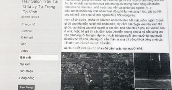 Tung tin đối tượng mặt đen kỳ bí “đổ bộ” TP Vinh, chủ salon tóc bị triệu tập