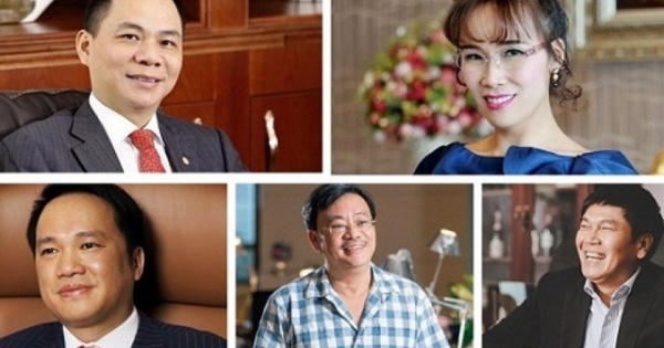 Các tỷ phú giàu nhất Việt Nam cùng trúng đậm trước Tết