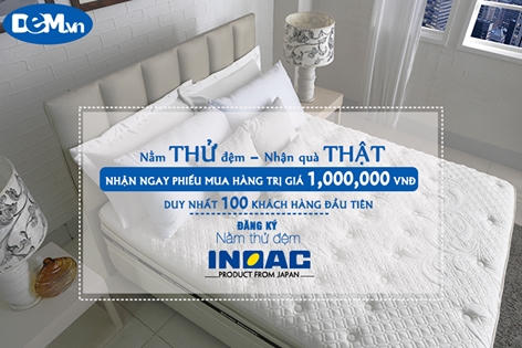 Nằm thử đệm - Nhận quà thật cùng INOAC