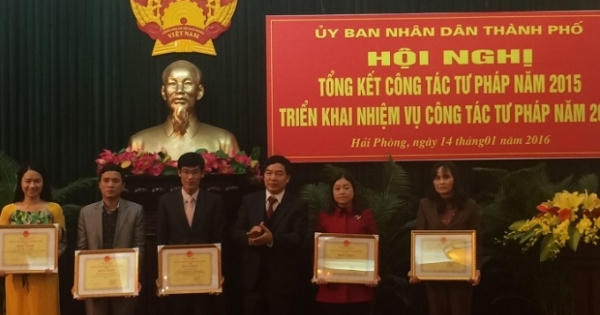Hải Phòng: Ngành Tư pháp triển khai 5 nhiệm vụ trọng tâm năm 2016