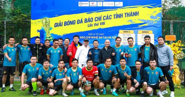 Giải bóng đá báo chí các tỉnh thành lần VIII: Hấp dẫn, kịch tính và thành công