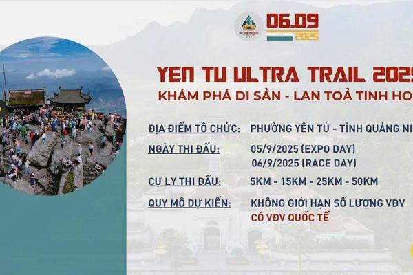 Yên Tử sẵn sàng cho giải chạy Ultra Trail 2025