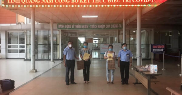 Hai bệnh nhân Covid-19 cuối cùng tại Quảng Nam chính thức xuất viện