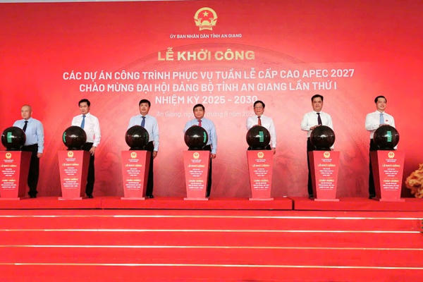 Đồng loạt khởi công 10 dự án trọng điểm, An Giang sẵn sàng cho APEC 2027
