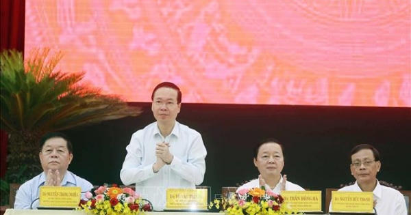 Chủ tịch nước Võ Văn Thưởng làm việc với Tỉnh ủy Ninh Thuận Chủ tịch nước Võ Văn Thưởng làm việc với Tỉnh ủy Ninh Thuận