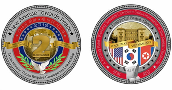 Nhà Trắng phát hành đồng xu "đàm phán hòa bình" có hình ảnh Việt Nam
