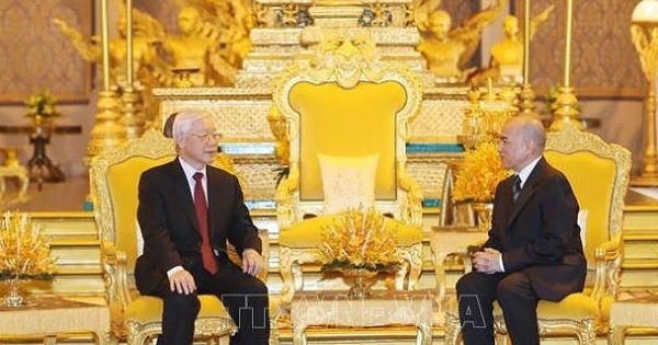 Tổng Bí thư, Chủ tịch nước Nguyễn Phú Trọng hội đàm với Quốc vương Campuchia Tổng Bí thư, Chủ tịch nước Nguyễn Phú Trọng hội đàm với Quốc vương Campuchia
