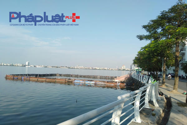 Cử tri đề nghị tháo dỡ toàn bộ phần hư hỏng công trình thí điểm làm sạch nước hồ Tây