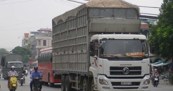 Phạt đến 5 triệu đồng đối với xe chở hàng quá khổ