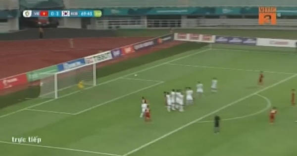 Clip: Xem lại "siêu phẩm" của Minh Vương vào lưới Olympic Hàn Quốc