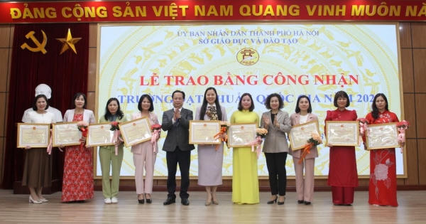 Hà Nội vượt kế hoạch công nhận mới trường đạt chuẩn quốc gia Hà Nội vượt kế hoạch công nhận mới trường đạt chuẩn quốc gia