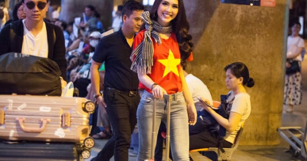 Tường Linh rạng rỡ trở về sau thành tích Top 18 Miss Intercontinental 2017