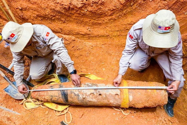 Phát hiện quả bom nặng 227kg khi thi công nhà ga sân bay Đồng Hới