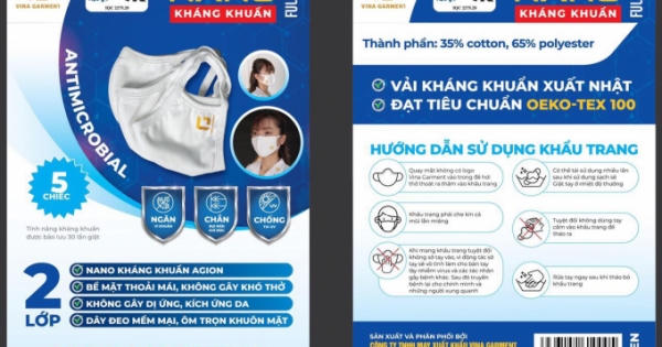 Công ty TNHH May xuất khẩu VINA GARMENT cho ra thị trường khẩu trang vải kháng khuẩn chất lượng Công ty TNHH May xuất khẩu VINA GARMENT cho ra thị trường khẩu trang vải kháng khuẩn chất lượng