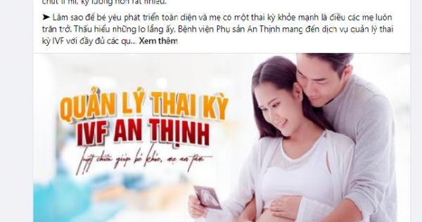 Bệnh viện Phụ sản An Thịnh vi phạm quảng cáo bị phạt 53 triệu đồng