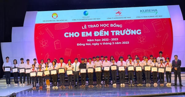 400 phần quà trao tặng cho các em học sinh có hoàn cảnh khó khăn tại Đồng Nai