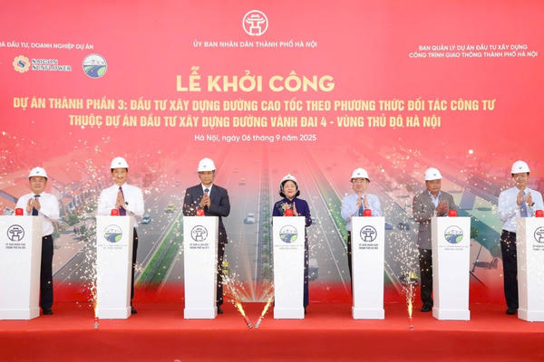 Hà Nội khởi công xây dựng 113 km đường Vành đai 4, trị giá hơn 56.000 tỷ đồng
