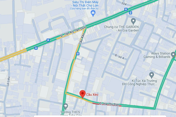 Cấm ô tô lưu thông trên đường Cầu Xéo, quận Tân Phú