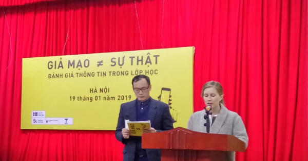 Ra mắt chương trình “Giả mạo ≠ Sự thật” giúp học sinh đánh giá thông tin trên internet