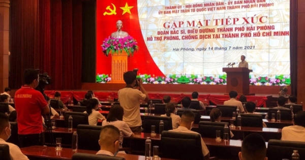 Hải Phòng: Hơn 100 cán bộ, y bác sĩ lên đường hỗ trợ thành phố Hồ Chí Minh chống dịch