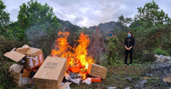 Hà Giang: Xử phạt gần 30 triệu đồng và tiêu hủy gần 200 sản phẩm giả nhãn hiệu