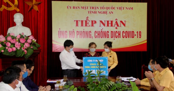 Nghệ An tiếp nhận hơn 12 tỷ đồng đăng ký ủng hộ phòng, chống Covid-19