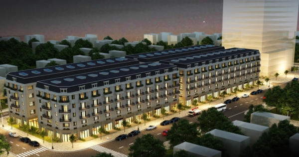 Dự án nhà phố thương mại đầu tiên “khủng” về tiến độ thi công
