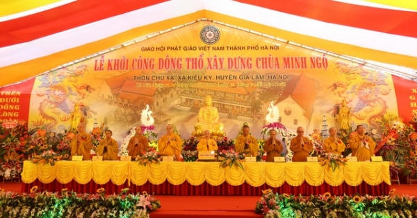 Hà Nội: Lễ khởi công xây dựng ngôi chùa cổ, được khai sáng từ thế kỷ thứ VI