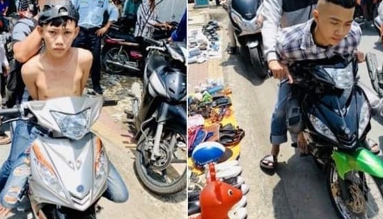 Trinh sát truy đuổi nhóm cướp nhí trên phố như phim