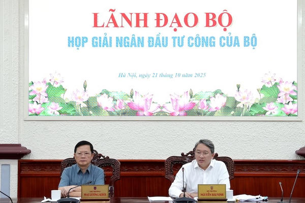 Bộ Tư pháp quyết liệt thực hiện, giải ngân hết vốn đầu tư công được giao