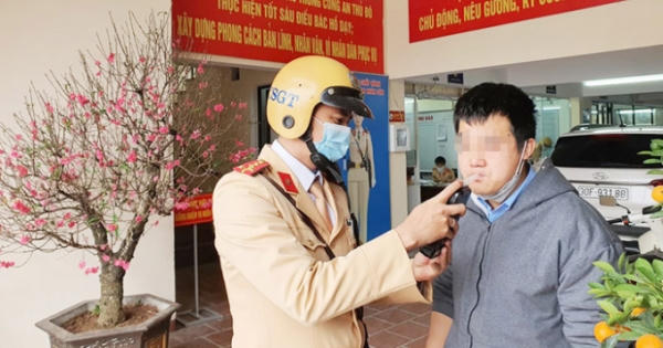 Xử lý hơn 27.000 trường hợp vi phạm nồng độ cồn trước, trong Tết Nhâm Dần 2022