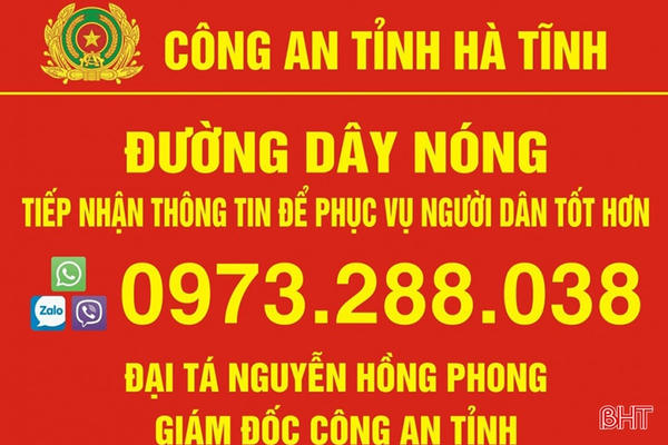 Lãnh đạo Công an các tỉnh Công bố số điện thoại đường dây nóng tiếp nhận thông tin trực tiếp Lãnh đạo Công an các tỉnh Công bố số điện thoại đường dây nóng tiếp nhận thông tin trực tiếp