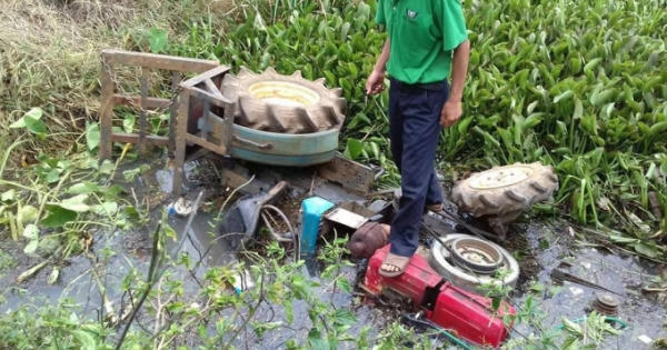 Phát hiện người đàn ông tử vong bên cạnh xe máy cày