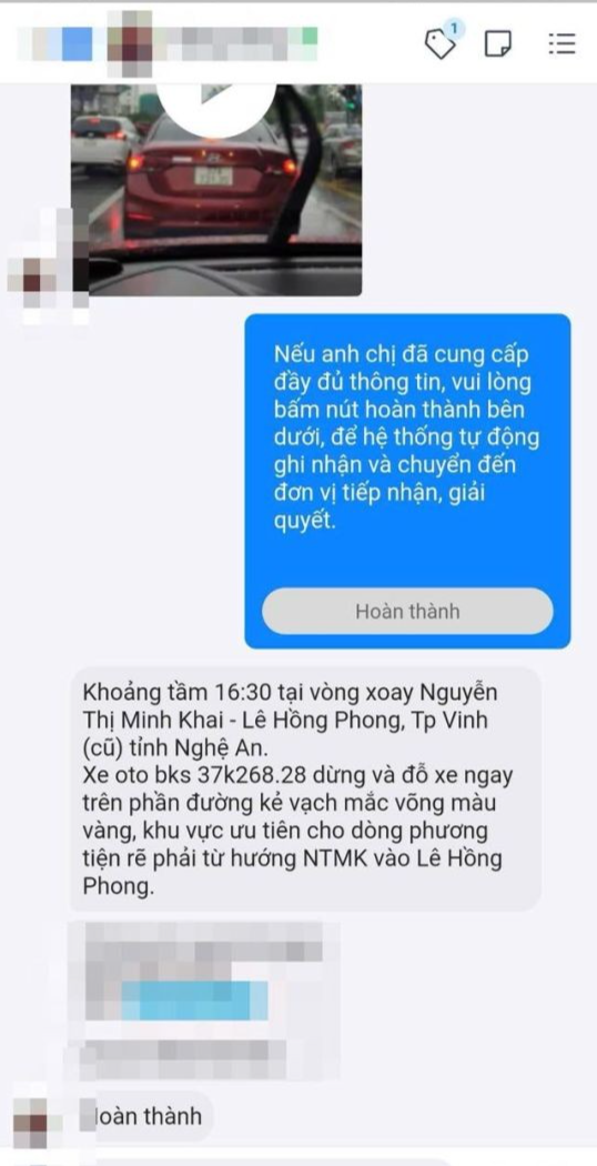 Cục CSGT khuyến cáo một số nội dung khi phản ánh vi phạm TTATGT Cục CSGT khuyến cáo một số nội dung khi phản ánh vi phạm TTATGT