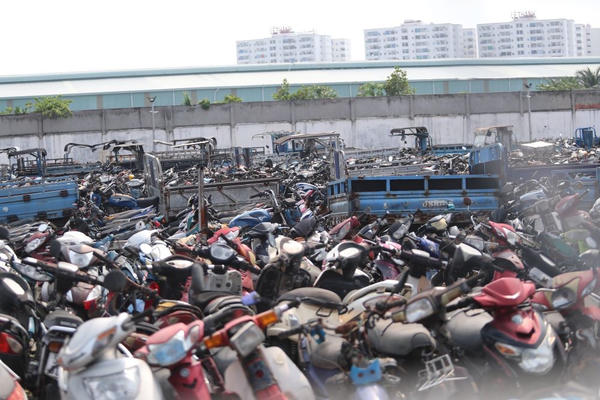 TP HCM: Tìm chủ sở hữu 145 phương tiện giao thông bị tạm giữ