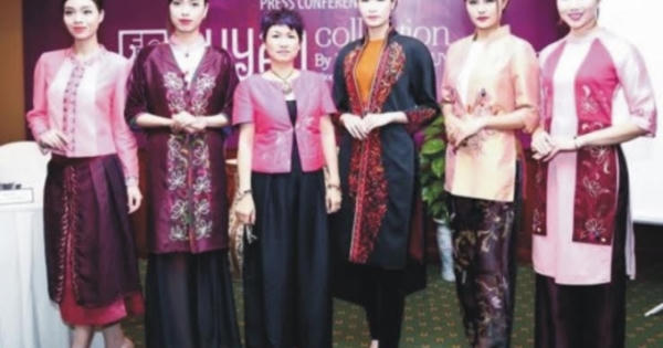 Nhà thiết kế Xuân Thu đưa gốm hoa nâu vào thời trang
