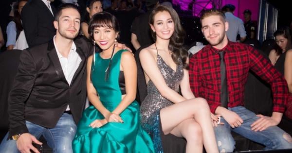 Khánh My khoe đường cong nuột nà bên bạn diễn