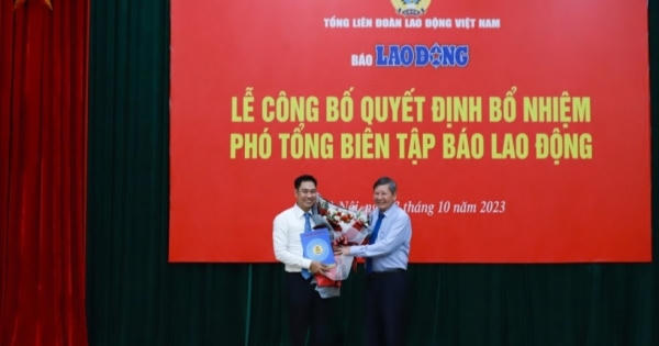 Ông Nguyễn Đức Thành được bổ nhiệm làm Phó Tổng Biên tập Báo Lao Động Ông Nguyễn Đức Thành được bổ nhiệm làm Phó Tổng Biên tập Báo Lao Động