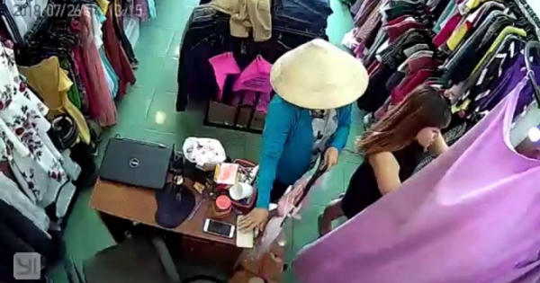 "Người phụ nữ bí ẩn” bịt mặt trộm điện thoại trong cửa hàng thời trang "Người phụ nữ bí ẩn” bịt mặt trộm điện thoại trong cửa hàng thời trang