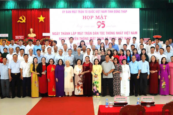 Đồng Tháp kỷ niệm 95 năm ngày thành lập Mặt trận dân tộc thống nhất Việt Nam