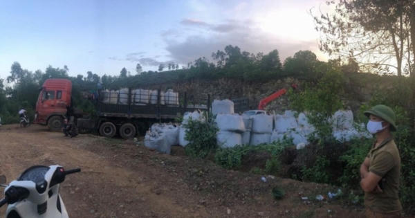 Kết luận chính thức về 60 tấn chất thải đổ trộm ở Thanh Hóa