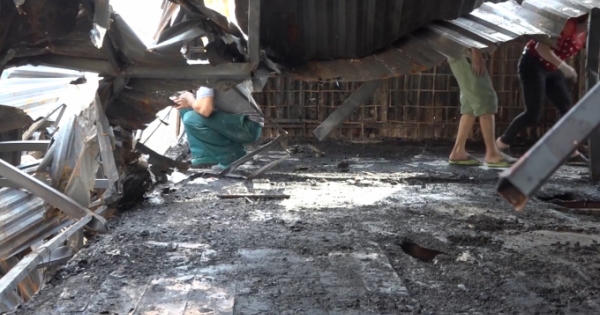 Clip: Hiện trường phát hiện 2 thi thể trong vụ cháy ở đường Đê La Thành