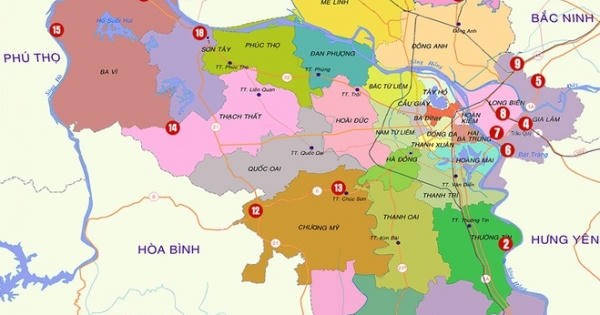 Vị trí 22 chốt kiểm soát Covid-19 bao quanh Hà Nội